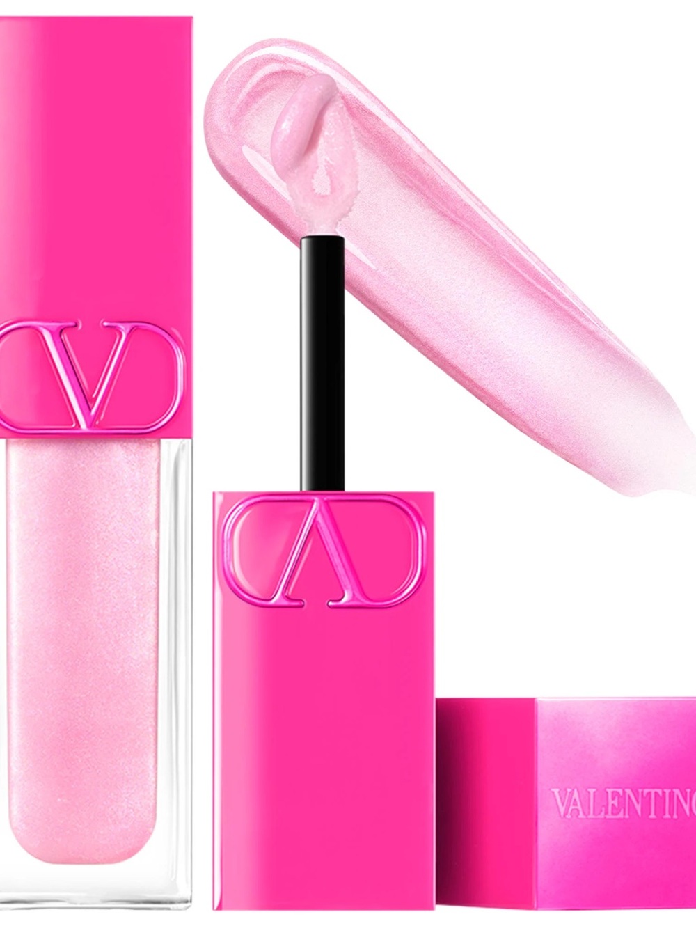 Valentino Puffer Lip Gloss Color: 300R In My Glowing Era - soft pink shimmer NIB
